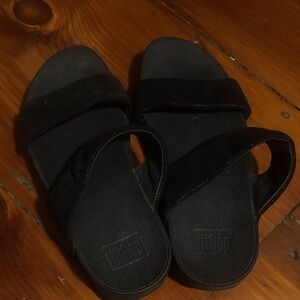 Black Slide Sandals Fitflop